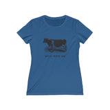 Mooo With Me Funny Vintage Women's Missy Tee from Retro Stock