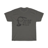 Horn To Be Wild Vintage Style Cotton Tee From Retro Stock