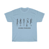 Gone Fishing Vintage Style Cotton Tee From Retro Stock