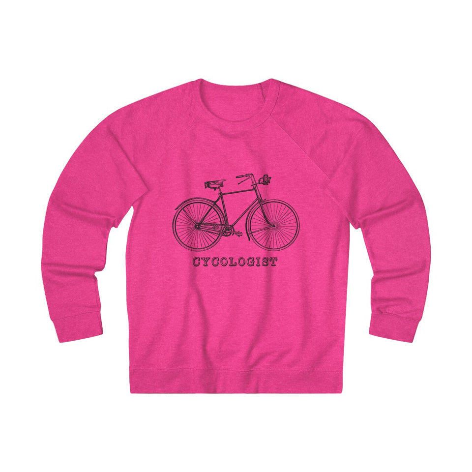 Cycologist Vintage Style French Terry Crew Sweater from Retro Stock