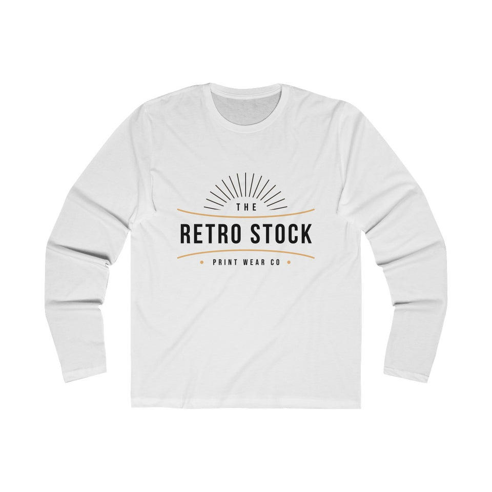 RetroStock Branded Men's Long Sleeve Crew Tee