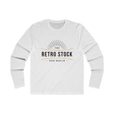 RetroStock Branded Men's Long Sleeve Crew Tee
