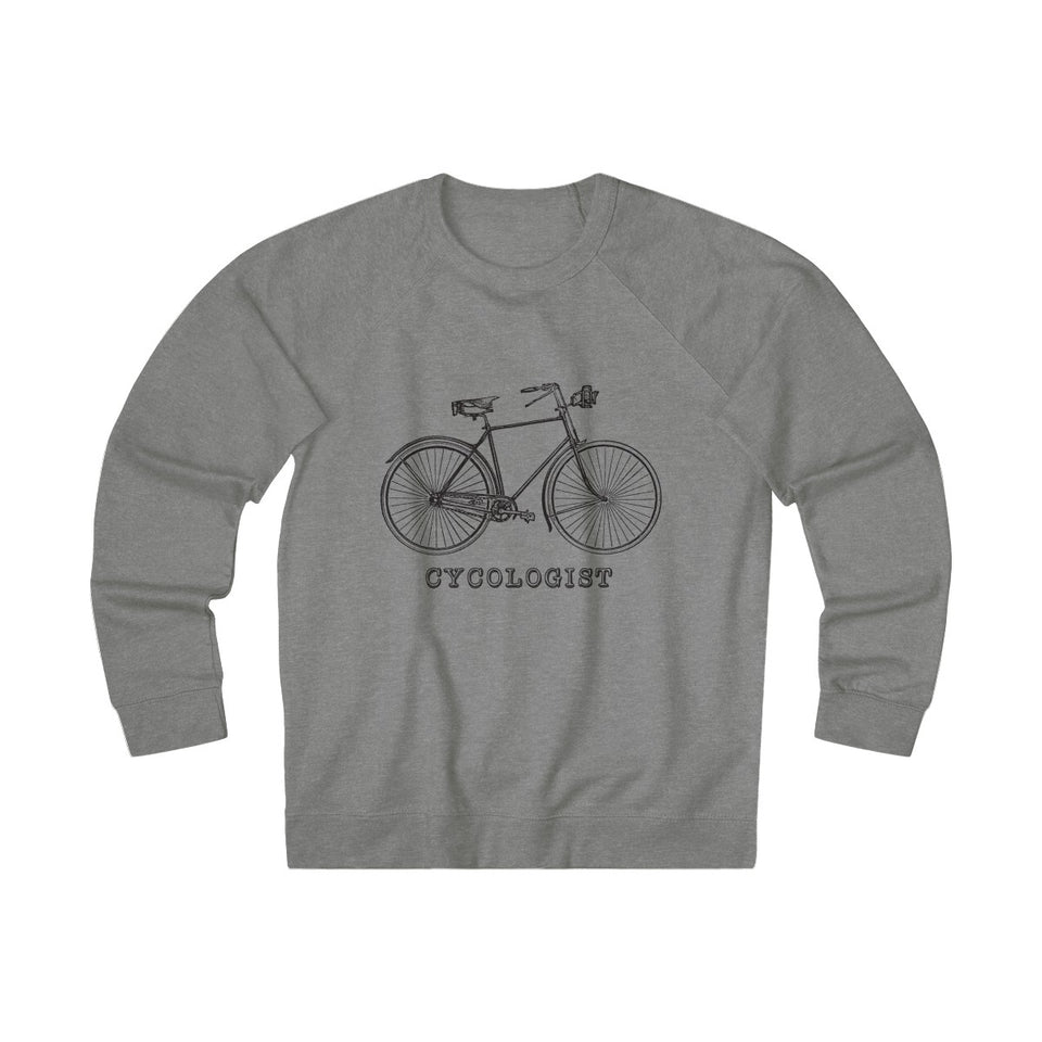 Cycologist Vintage Style French Terry Crew Sweater from Retro Stock