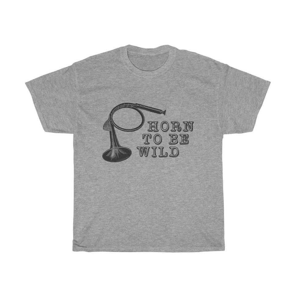 Horn To Be Wild Vintage Style Cotton Tee From Retro Stock