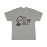 Horn To Be Wild Vintage Style Cotton Tee From Retro Stock