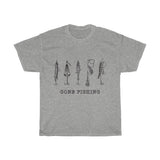 Gone Fishing Vintage Style Cotton Tee From Retro Stock
