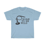 Horn To Be Wild Vintage Style Cotton Tee From Retro Stock