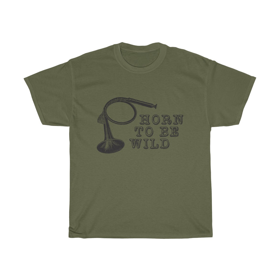 Horn To Be Wild Vintage Style Cotton Tee From Retro Stock