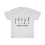 Gone Fishing Vintage Style Cotton Tee From Retro Stock