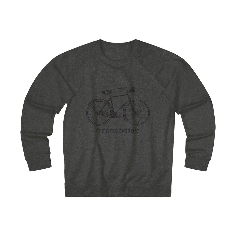 Cycologist Vintage Style French Terry Crew Sweater from Retro Stock