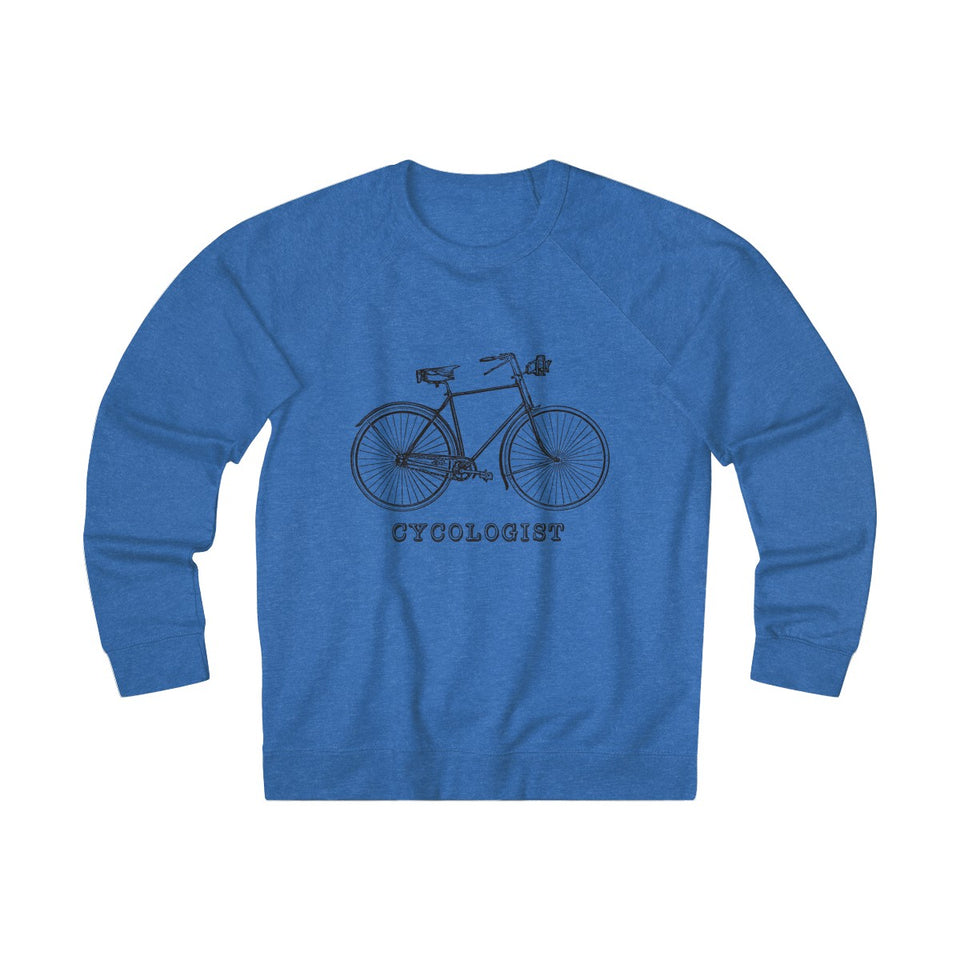 Cycologist Vintage Style French Terry Crew Sweater from Retro Stock