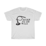 Horn To Be Wild Vintage Style Cotton Tee From Retro Stock