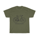 Cycologist Vintage Style Cotton Tee From Retro Stock